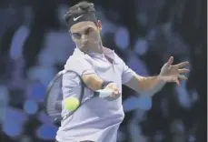  ??  ?? 0 Roger Federer had to dig deep to get the better of Marin Cilic.