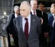  ?? MARY ALTAFFER — THE ASSOCIATED PRESS FILE ?? Conde Nast chairman, Si Newhouse Jr., leaves a news conference in New York. The billionair­e media mogul died at his New York home, Sunday. He was 89.