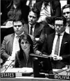  ?? DREW ANGERER/GETTY ?? Nikki Haley, the U.S. ambassador to the U.N., scolded Russia for refusing to punish Syria.