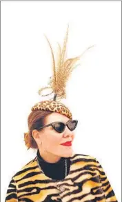  ??  ?? BERRIN SARAN of Istanbul attended Frieze in fine fashion. She identifies herself as an art writer and collector and — are we surprised? — a hat lover.