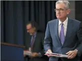  ?? MANUEL BALCE CENETA — THE ASSOCIATED PRESS ?? Federal Reserve Chairman Jerome Powell walks to the podium during a news conference after a twoday Federal Open Market Committee meeting in Washington.