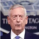  ?? AP Photo/Jacquelyn Martin ?? Defense Secretary Jim Mattis speaks Friday at the Pentagon.