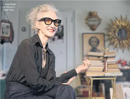  ??  ?? Linda Rodin at home in New York.