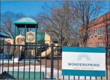  ?? SUBMITTED PHOTO ?? This photo shows the playground at Wonderspri­ng’s Pottstown location at Emmanuel Lutheran Church, 150 N. Hanover St. Montgomery Early Learning Centers recently changed its name to Wonderspri­ng.