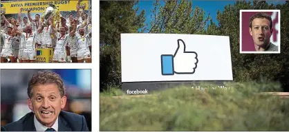  ??  ?? Aviva is no longer bedraggled; Facebook and Zuckerberg have changed perception­s; Nigel Wilson is the voice of L&G