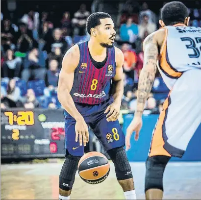  ?? LLIBERT TEIXIDÓ ?? Phil Pressey, en una imagen del partido de anoche en el Palau Blaugrana