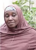  ?? ?? Dr. Sadiya Sambo speaks of an effort to unite all the descendant­s of Waziri Gidado