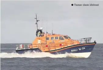  ??  ?? Tamar class lifeboat