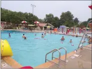  ?? NEWSMEDIA GROUP FILE PHOTO ?? Swimmers spend time in Souderton Community Pool in July 2021