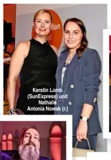  ??  ?? Kerstin Lomb (SunExpress) und Nathalie Antonia Nowak (r.)