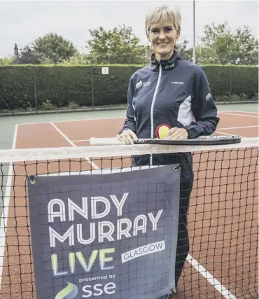  ??  ?? Judy Murray was in Perth yesterday to promote November’s Andy Murray Live charity event.