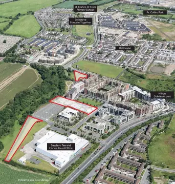  ??  ?? The three sites at Northern Cross, off the Malahide Road in North Dublin, are located within a Strategic Developmen­t and Regenerati­on Area