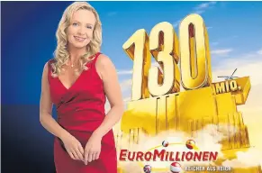  ?? [Lotterien/ORF] ?? Am Freitag, den 30. September gibt es 130 Millionen Euro zu gewinnen. Isabella Krassnitze­r moderiert den Superpot.