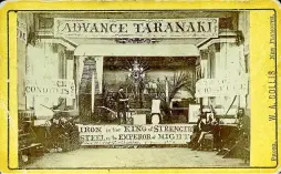  ?? ?? On September 21, 1876 Edward Metcalf Smith successful­ly smelted ironsand from the beaches of New Plymouth, producing three tons of metal. This special reception, in the Odd Fellows Hall, was put on for Smith and his workmen to celebrate.