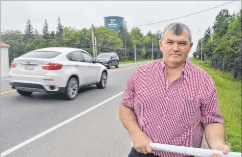  ?? DAVE STEWART/THE GUARDIAN ?? Dean Lewis, planning and developmen­t officer with the Town of Cornwall, said the public and businesses will get a chance to have input into the town’s vision for a new main street on Tuesday, July 10. By the fall of 2019, the Trans-Canada Highway will bypass the town, so the community wants a plan in place to develop what will become its Main Street.