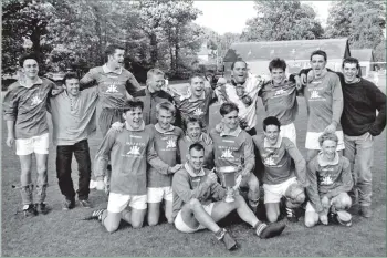  ?? 01_B21twe04 ?? A jubilant young Brodick team which defeated Shiskine 2-1 in last Saturday’s Arran Haulage Cup final at Lamlash. Brodick goals were scored by schoolboys Calum McFadzean and Russell Hendry.