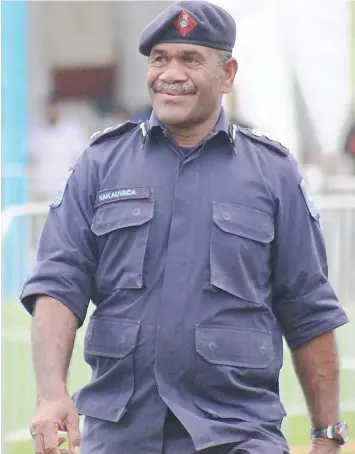  ?? Photo: Fiji Police Force Media Cell ?? Newly appointed Divisional Police Commander Northern SSP Verani Nakauyaca during an earlier operation in Suva.