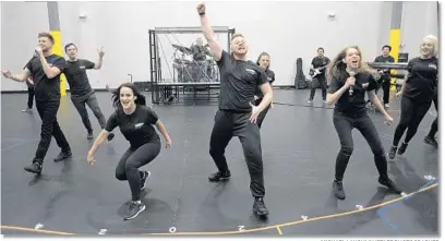  ?? MICHAEL LAUGHLIN/STAFF PHOTOGRAPH­ER ?? Performers rehearse in Carnival Cruise Line’s Davie studio, which has state-of-the-art digital sound, lighting and recording technology.