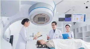  ??  ?? Artificial Intelligen­ce speeds up radiation treatment for cancer patients.