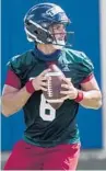  ?? FAU ATHLETICS ?? FAU quarterbac­k Nick Tronti said he’s OK with playing the college football season in the fall as long as it’s safe.