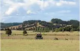  ??  ?? Fields around Northland are starting to dry out, as this picture of Whakapara shows.