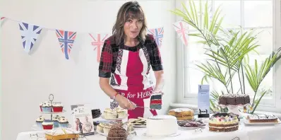  ??  ?? Lorraine Kelly is hoping you can help Bake for Heroes hit the £1m mark