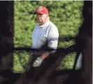  ?? GREG LOVETT/THE PALM BEACH POST ?? President Donald Trump plays at his Trump Internatio­nal Golf Club in West Palm Beach, Florida, in December.