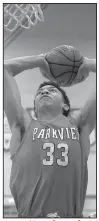  ?? Arkansas Democrat-Gazette/ MITCHELL PE MASILUN ?? Little Rock Parkview power forward Ethan Henderson is one of three in-state prospects expected to sign a national letter of intent today to play at Arkansas next season.