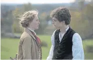  ??  ?? Saoirse Ronan and Timothée Chalamet in Greta Gerwig’s “Little Women.”