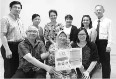  ??  ?? The organising committee of Internatio­nal Early Childhood Conference: Front row (left to right) - Chu Kong Ming (treasurer), Datin Rahimah Quadra (organising chairlady), Sonia Chin (secretary). Committee members: Back row (left to right) - Louis Yong, Helen Laurentius, Creena Alison Wong, Jellsie Fung, Irene Ambrose and Lim Chin Tong.