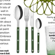  ??  ?? Cutlery set, £39.99 for 4 pieces, Sabre at Wayfair