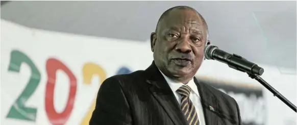  ?? Alaister Russell ?? President Cyril Ramaphosa says Operation Vulindlela will move South Africa’s battered economy from ‘stagnation to dynamism’ ./