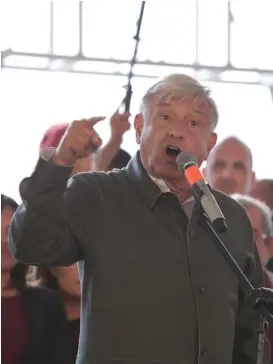  ?? MARIBELC ALDERÓN ?? Andrés Manuel López Obrador, presidente electo de México.
