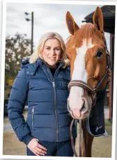  ??  ?? “The Olympics are still my goal,” says showjumper Yazmin Pinchen, who breeds young horses to produce or sell on