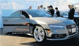  ?? Picture: EPA ?? JACK KNOWS BEST: The self-driving Audi A7 concept car called Jack that travelled independen­tly from Silicon Valley to the consumer electronic­s show in Las Vegas