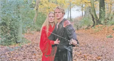  ?? CONTRIBUTE­D PHOTO ?? Robin Wright and Cary Elwes as Buttercup and Westley in “The Princess Bride.”