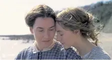  ??  ?? Kate Winslet and Saoirse Ronan in “Ammonite.” Lionsgate Films