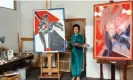  ?? Photograph: Images Press/Getty ?? Françoise Gilot in her art studio circa 1982.