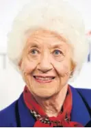  ?? AP. ?? Charlotte Rae recibió nominacion­es al Tony en 1966 por “Pickwick” .