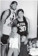  ??  ?? The Currys: Stephen and Ayesha with (from left) daughters Riley and Ryan and son Canon