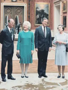  ?? ?? ViSiT: US President George Bush in London in 1989. (photo: Getty)