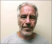  ?? THE ASSOCIATED PRESS ?? This March 28, 2017, file photo, provided by the New York State Sex Offender Registry, shows Jeffrey Epstein.