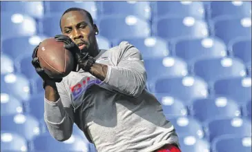  ?? JEFFREY T. BARNES / ASSOCIATED PRESS ?? After briefly playing with the Bills in the preseason, veteran wide receiver Anquan Boldin abruptly announced his retirement less than two weeks after signing with Buffalo.