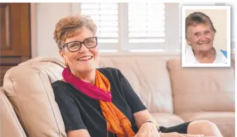  ?? Main picture: CAMERON LAIRD ?? COPING WELL: Former member for Herbert Cathy O'toole at her Townsville home, and, Townsville Regional Committee on the Ageing president Robyn Moore. inset,