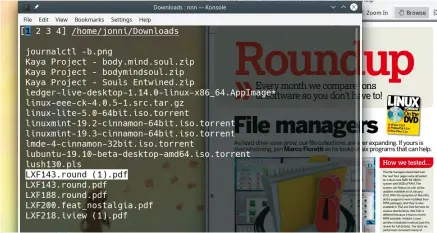  ??  ?? The Roundup in LXF143 was the second greatest survey of file managers ever written.