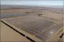  ?? CALIFORNIA FILE PHOTO ?? Solar power panels in eastern Kern County are seen in this file photo.