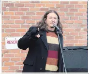  ??  ?? 'I know that I've missed performing,' says spoken word artist Jon Hedderwick.