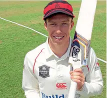  ?? PHOTO: JONATHAN LEASK/STUFF ?? Leo Carter top scored Canterbury with 63 against Auckland.