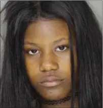  ??  ?? Syniah Martinez, 17, of the 5100 block of Spruce Street, Philadelph­ia, remains at large. She has been identified as one of two teenage girls allegedly involved in a series of robberies.