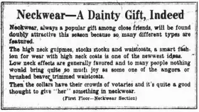  ??  ?? An ad in the Dec. 1, 1918, Arkansas Gazette advised early Christmas shoppers what to select for their closest friends.